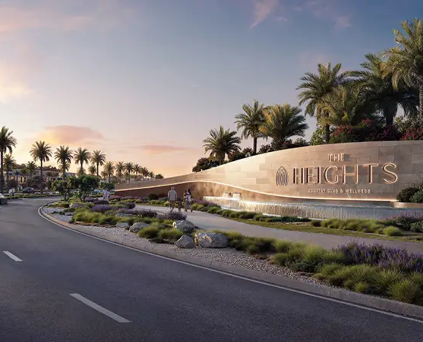 Luxury infinity pool and wellness center at Hilton Residences JLT
